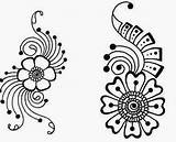 Henna Mehndi Tatuajes Beginner Diseños Mehandi Tattoos sketch template