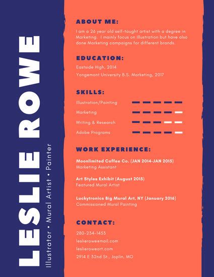 Blue Creative Resume Templates By Canva