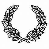 Wreath Olympic Laurel Clipart Clip Olympics sketch template