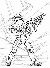 Spaceguard Coloriage sketch template