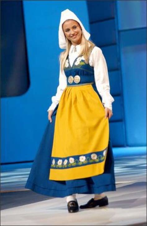 Swedish National Folk Costume Swedish Dress Sweden Clothing Swedish