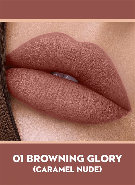 sugar cosmetics nothing else matter longwear lipstick 01 browning glory