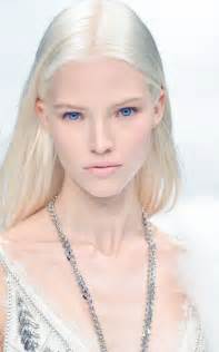 Eastern European Models Luss Long White Hair Beauty