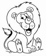 Coloring Lion Pages Para Cute sketch template