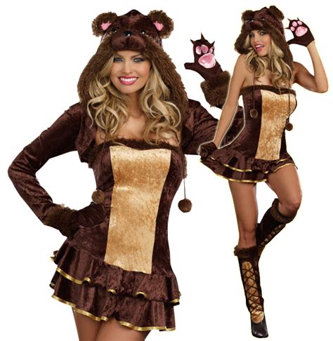 Sexy Cute Womens Teddy Bear Halloween Costume Ebay