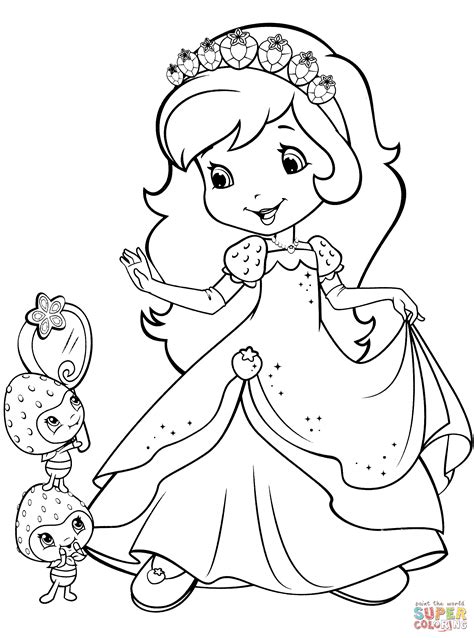 strawberry shortcake  berrykins coloring page  printable