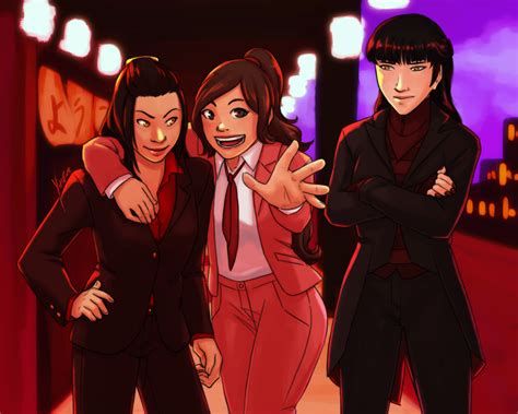 avatar ladies in suits azula ty lee mai by yinza on