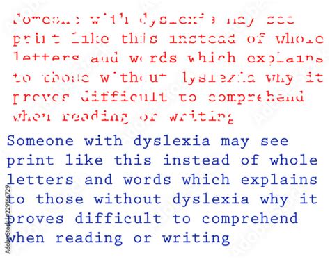 dyslexia   description stock illustration adobe stock