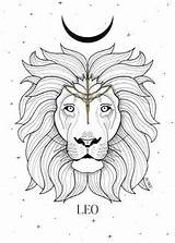 Leo Sun Zodiac Sign Coloring Drawing Lion Wemystic Horoscope Signs Mean Does Tattoo Pages Star Open Adults Moon Choose Board sketch template