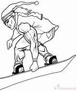 Snowboard Snowboarding Esquiador Musculoso Narty Kolorowanki Dzieci Kolorowanka Imprimir Snowbord sketch template