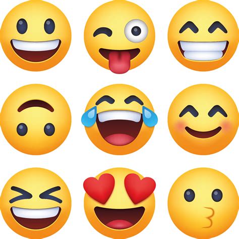 emoji smileys klistermaerke tenstickers