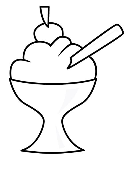 easy ice cream coloring pages  kids ice cream coloring pages