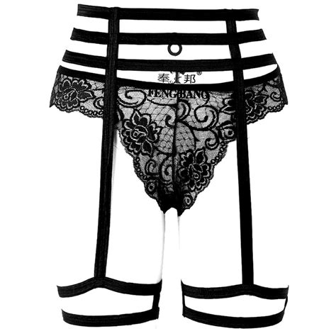 stockings garter belt for women high waist adjust bondage body cage