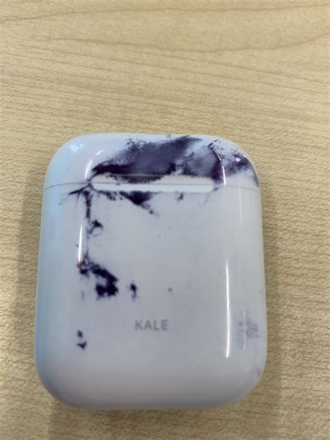 ink stain    airpod case rairpods