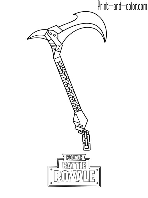 fortnite weapon coloring pages coloring pages