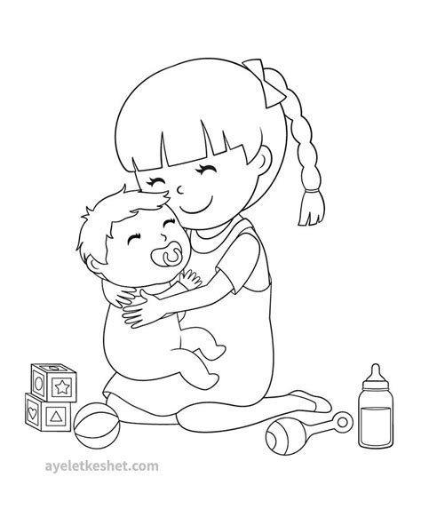 brother  sister coloring pages coloring home