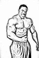 Bodybuilding Drawing Getdrawings Kali Muscle sketch template