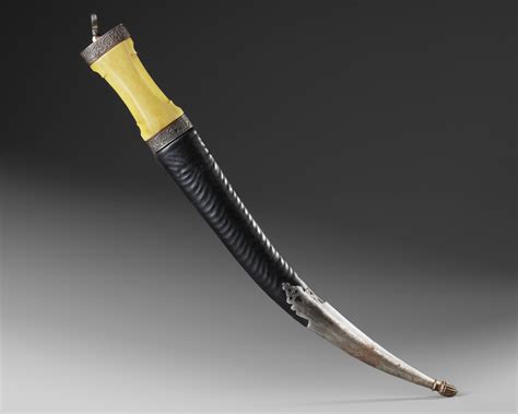 a bone hilted dagger with safavid watered steel blade persia 17th century