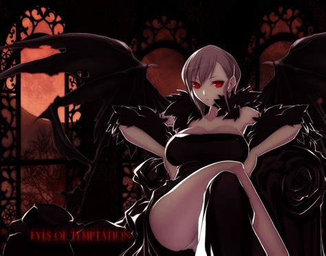 Anime Vampire Girl With Wings See To World