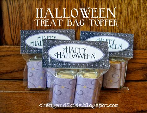 cheng   kids  printable halloween treat bag topper  candy