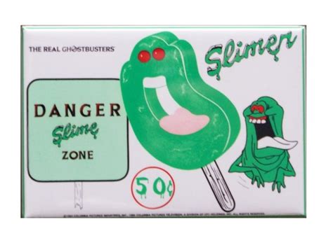 the real ghostbusters slimer popsicle refrigerator fridge magnet slime zone g11