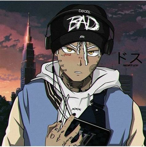 rappers  anime characters drawing