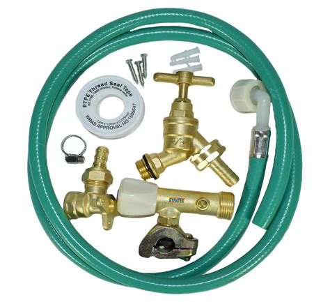 outdoor tap kit brass  cut tap hose pipe garden water fitting wall mounted dx bb