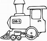 Tren Colorat sketch template