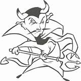Demonio Diablos Ausmalen Demonios Devils Malvorlagen Teufel Krampus Tridente Mythology Dämonen Spear sketch template