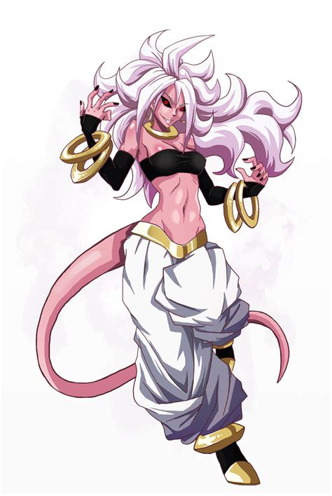 new best girl android 21 by chame on deviantart