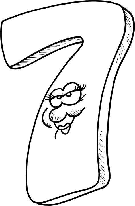 number  coloring page    clipartmag
