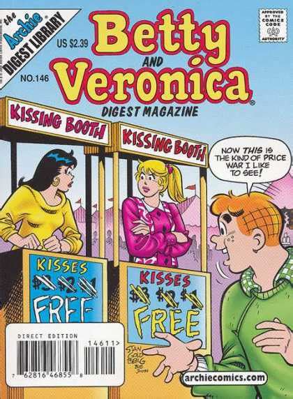 betty and veronica kiss archie comic books archie comics betty and