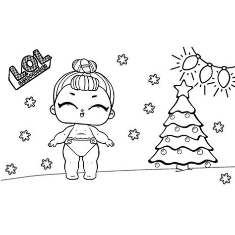 lil  christmas lol coloring book   coloring pages