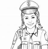 Coloring Pages Policeman Police Popular sketch template