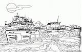 Battleship Submarine Pressed Continue sketch template