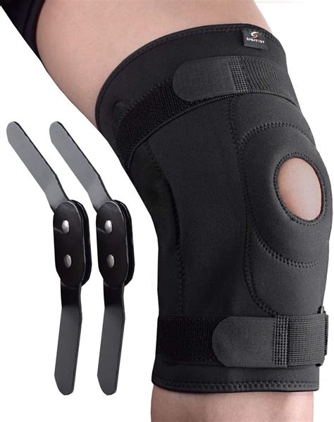 sportout knee brace support removable aluminum hinges knee brace perfect  meniscus tear acl