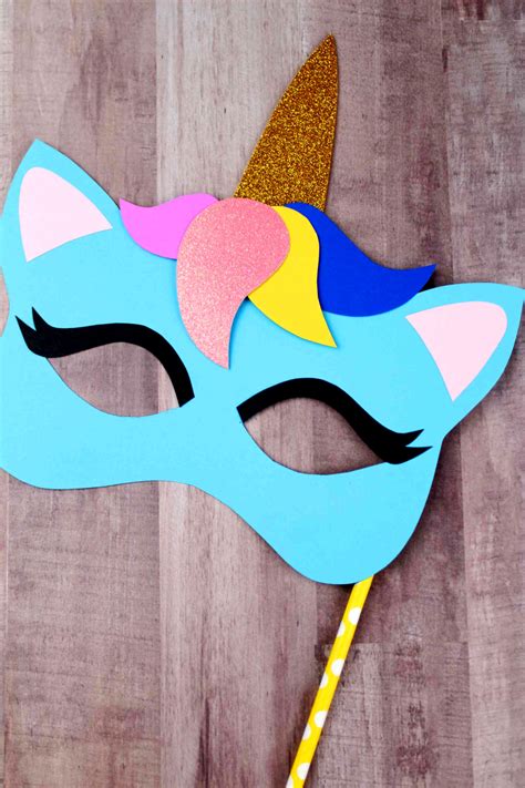 unicorn mask craft printable colouring sheet mask masque en carton