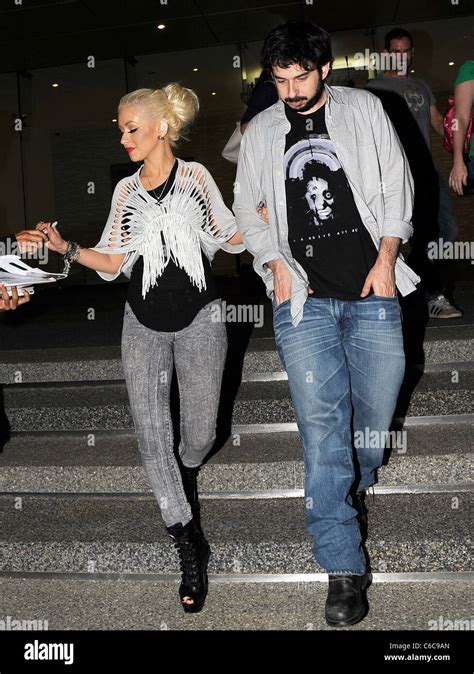 Christina Aguilera Und Ihr Ehemann Jordan Bratman Abfahrt Soho