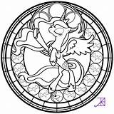Coloring Pages Luna Pony Little Mlp Princess Glass Custom Stained Colouring Mandala Printable Color Geeksvgs Equestria Getcolorings Drawing Print Birthday sketch template