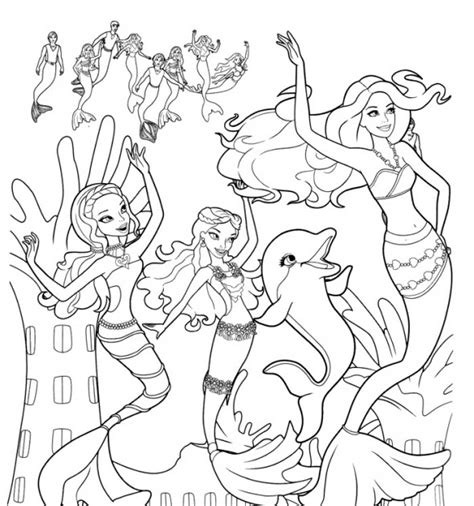 mermaid  dolphin coloring pages printable draw power