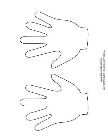 handprint templates tims printables