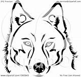 Dog Face Husky Vector Clip Royalty Coloring Illustration Pages Tradition Sm Clipart Template Faces Cute sketch template