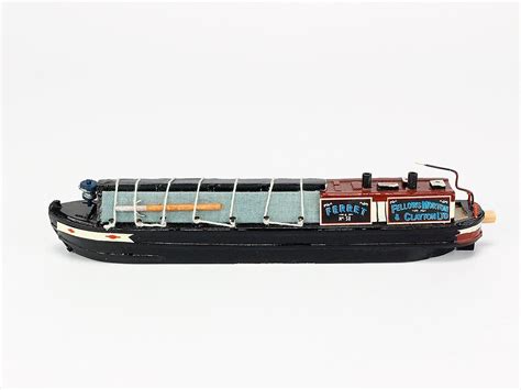 canal boat boats wooden model boats shore  gifts
