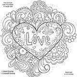 Coloring Pages Adult Fancy Printable Adults Cool Gypsy 1000 Valentines Heart Psychedelic Color Stamp Valentine Print Trippy Digital Peace Books sketch template