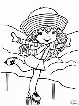 Coloring Pages Skating Ice Figure Strawberry Shortcake Printable Drawing Clipart Getdrawings Activities Colorings Getcolorings Skati sketch template