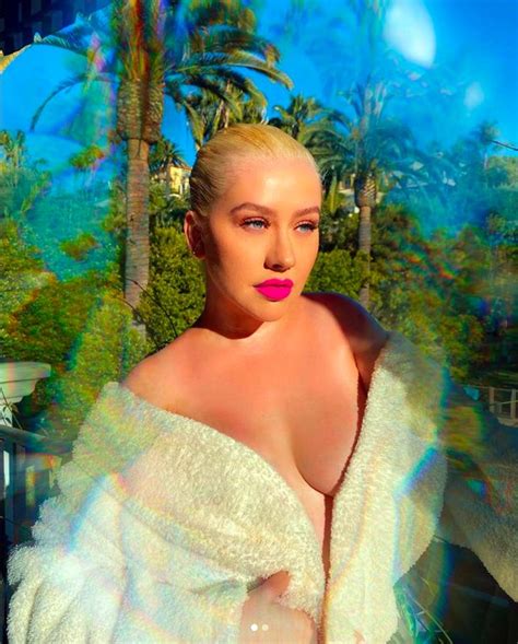 Age Defying Christina Aguilera Rocks Skintight Catsuit As