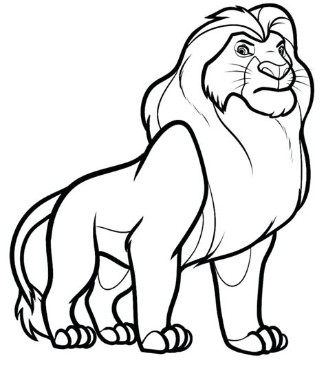 grand lion lion kids coloring pages