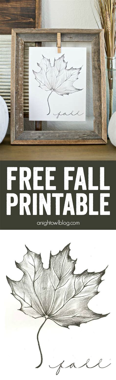 fall printable  night owl blog