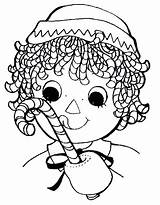 Raggedy Ann Coloring Pages Andy Cane Candy Sweet Netart Getcolorings Printable Getdrawings Worksheets Print Color sketch template