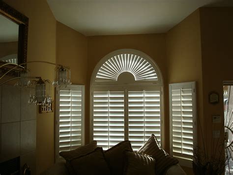 arched shutters  blind mice window coverings san diego ca